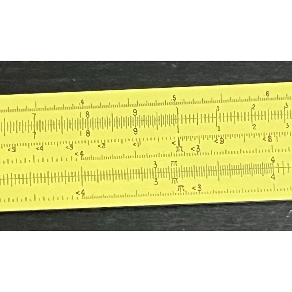 Vintage Pickett N1010-ES TRIG All Metal Slide Rule With Leather Case Made In USA